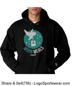 MoonMeals.com Men's Heavyweight Pullover Hooded Sweatshirt Design Zoom
